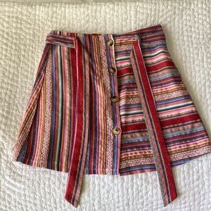 Shein Asymmetrical stripped skirt